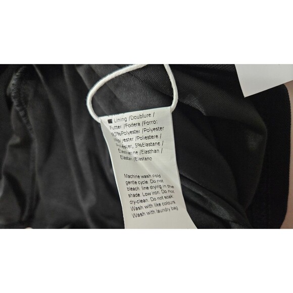 NWT Yousify Black Long Sleeves Mock Neck Pullover Women's Bodycon Dress Size L - Picture 4 of 10